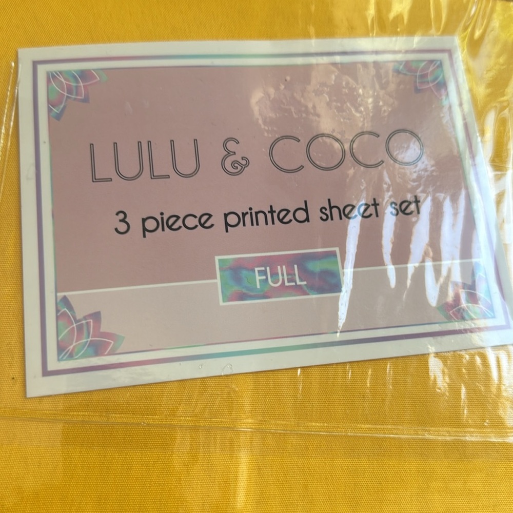 Yellow Sheet Set - Full - Picture 2 of 4